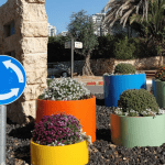 URBANR RETRO GARDEN מיכלי מתכת שהופכים לאדניות מטריפות מיכל צילינדר עגול ברזל מגולוון עגול גבוה (7)