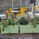 ארומה רוטשילד בת ים מיכלי מתכת ענקיים אדניות ברזל URBAN RETRO GARDEN אדניות גדולות לגינון ותחימה גינון אורבני STOCK TANK (3)